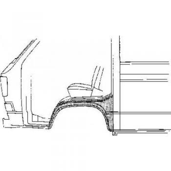 Guardabarros Delantero Derecho Van Wezel 5870156 para Volkswagen Transporter (1980-1992)