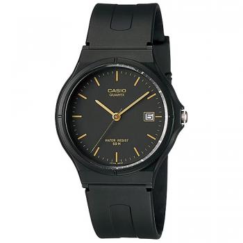 Casio MW-59 Black Dial Men's Analog Watch with Black Strap