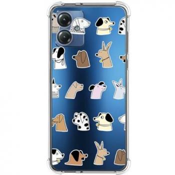Funda Antigolpes de Silicona para Motorola Moto G84 5G con Diseño de Perros Dibujos