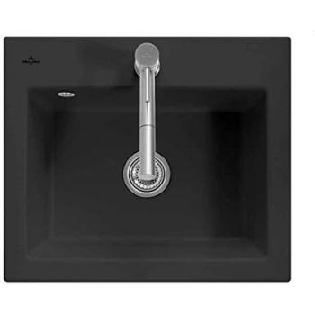 Fregadero Villeroy & Boch Subway 60 S de Cerámica Graphito con Desagüe Manual - 60 x 51 cm