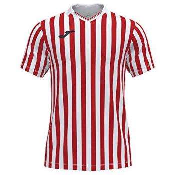 Camiseta de fútbol Joma Copa II manga corta hombre blanco rojo