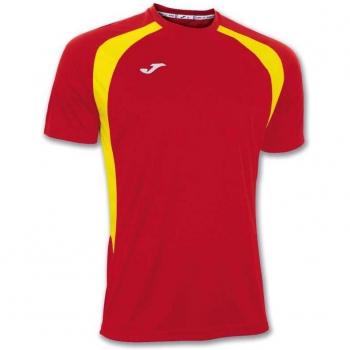 Joma 100014.609 - Camiseta de equipación de Manga Corta para Hombre, Color Rojo/Amarillo, Talla XL