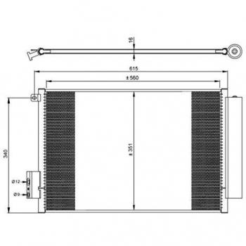 Condensador de aire acondicionado EASY FIT NRF 350065