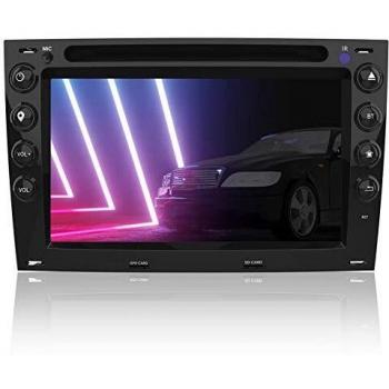AWESAFE Radio Coche 7 Pulgadas con Pantalla Táctil 2 DIN para Renault Megane 2003-2009, Autoradio con Bluetooth/GPS/FM/RDS/CD DVD/USB/SD, Apoyo Mandos Volante, Mirrorlink y Aparcacimiento