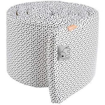 Done By Deer Bed Bumper Happy Dots - Cojín, 350 cm, color blanco