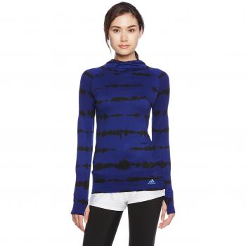 adidas Pknit LS EF W Camiseta, Mujer, Azul