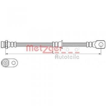 Metzger 4110636 Tubo flexible de frenos