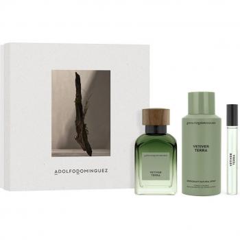 Adolfo Dominguez Vetiver Terra Eau de Parfum 120ml Estuche Regalo 3 Piezas