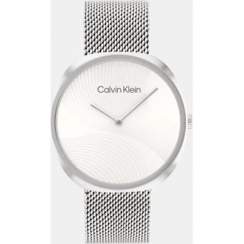Calvin Klein Sculpt 25200245 Reloj Analógico para Mujer de Malla de Acero Blanco