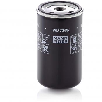 Original MANN-FILTER Filtro de Aceite WD 724/6 – Filtro hidráulico – Para Vehículos de Utilidad