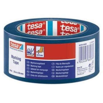 Cinta Adhesiva Señalización Azul 33x50