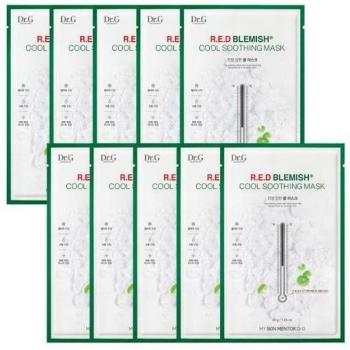Dr.G - R.E.D Blemish Cool Soothing Mask Set 30ml x 10 pcs - Cosmetics