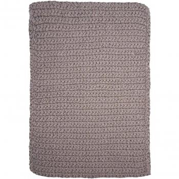 House Doctor - Alfombra (90 x 60 cm), diseño de Ganchillo, Color Gris
