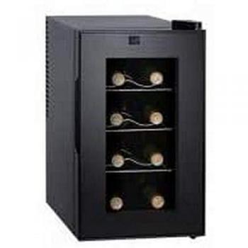 Vinoteca Termoelectrica Sogo para 8 Botellas, 70 W, Color Negro, Dimensiones 45 x 25.5 x 52 cm