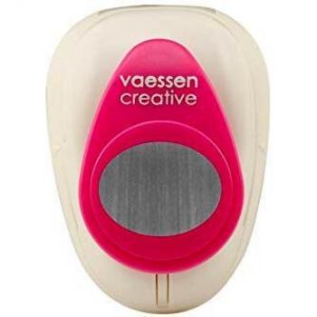 Vaessen Creative Perforadora de Papel, Oval, Talla M, Para Proyectos DIY, Scrapbooking, Creación de Tarjetas y Más