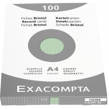 Exacompta Bristol - Tarjeta de registro, Cuadrícula