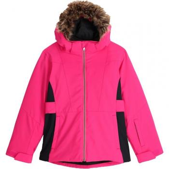 Chaqueta de esquí para niños Spyder Lola con aislamiento térmico, resistente al agua, costuras selladas, capucha ajustable y ventilación en las axilas