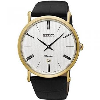 Seiko Womens Analogue Quartz Watch with Leather Strap SXB432P1