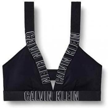 Tommy Hilfiger Plunge Bralette-rp Parte Superior de Bikini, Negro