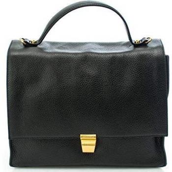 Bolso mujer frances piel becerro Negro
 Talla única