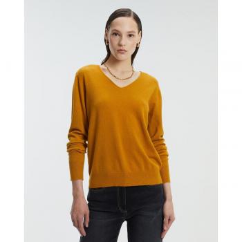 Jersey de mujer con cuello pico de manga larga Andam