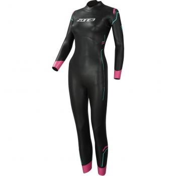 Traje de neopreno Zone3 Agile para mujer, color negro y rosa, talla M