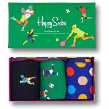Set de Regalo de Calcetines Deportivos 3-Pack Happy Socks Multicolor Talla 36-46