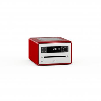 sonorocd 2 Rojo Sistema de música estéreo con Bluetooth, CD, radio DAB +, de meditación, sonidos naturales y control de luz
