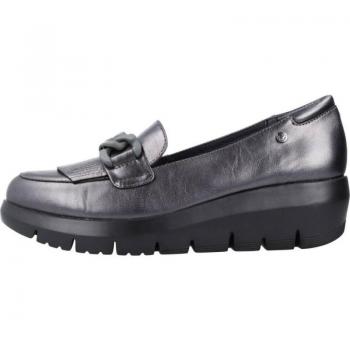 Zapatos de Mujer Stonefly Laminado 218215 - Gris, Mocasines de Mujer STONEFLY CASTELLANO LAMINATED 218215 GRIS