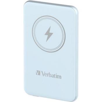Power Bank Inalámbrico Magnético Verbatim 5000 mAh Azul