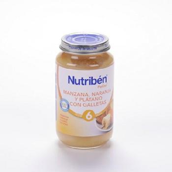 Nutribén manzana, naranja y plátano con galletas 250 gr