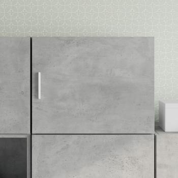 Gabinete de pared gris concreto 50x42,5x40 cm de madera multicapa vidaXL