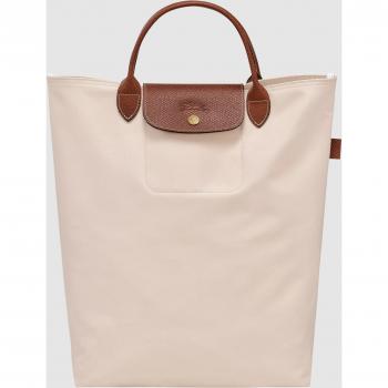Longchamp Medium Zip Top Le Pliage Tote Bag in Beige