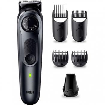 Braun Series 5 BT5450 Recortadora de Barba para Hombre con Lámina Ultraafilada, 40 Ajustes de Longitud, Funda, Accesorios para Estilizar, Estuche y Aut