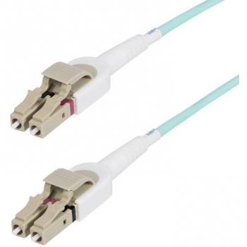 StarTech.com 5m (16.4ft) LC to LC OM4 Switchable Fiber Optic Cable 50/125m 100G Toolless Polarity Switching Low Insertion Loss - LSZH Fiber Jumper Cord