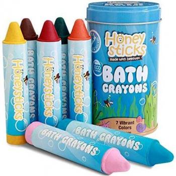 Crayon Rocks 32 Colores en Caja - Crayones de Soja No Tóxicos, Forma Ergonómica de Guijarros, Lavables, para Niños y Bebés
