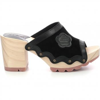 Sandalias de Mujer Kickers Woodstok Negros con Tacón 895170-50