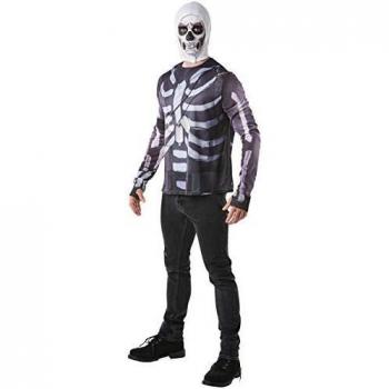 Fortnite - Disfraz camiseta Skull Trooper para adulto, Talla S