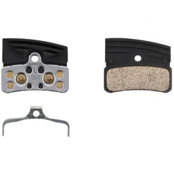Pastillas de freno Shimano P04C-MF metálicas con disipador y resorte