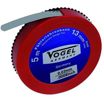Vogel 455007 - Fleje Calibrado de 5 Metros x 13mm, Espesor 0.07mm, Color Negro