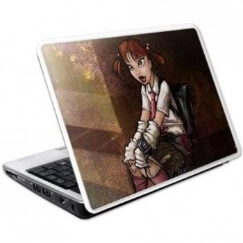 MusicSkins PinUp Toons Schoolgirl - Skin para portátil mediano