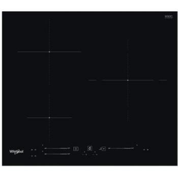 Placa de Inducción Whirlpool WS S6360 BF, 3 Zonas de Cocción, 59 cm, Función Derretir, Color Negro