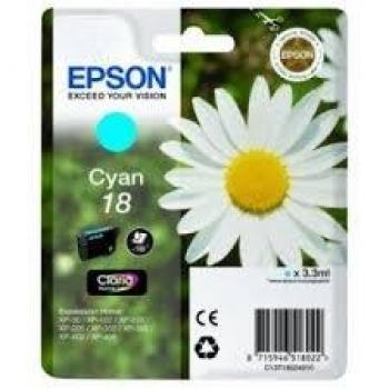 Cartucho de Tinta Cian Epson Claria Home 18ml para Impresoras Expression Home XP-102/205/305/405