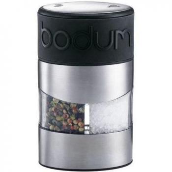 Bodum Twin - Molinillo de sal y pimienta, color negro