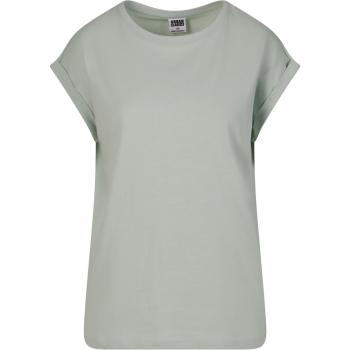 Camiseta Urban Classics Mujer de Hombros Ampliados - XS a 4XL - Color Menta