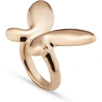 UNOde50 18K Gold Plated Large Butterfly Ring - Size 15 - Metal Alloy Women's Jewelry