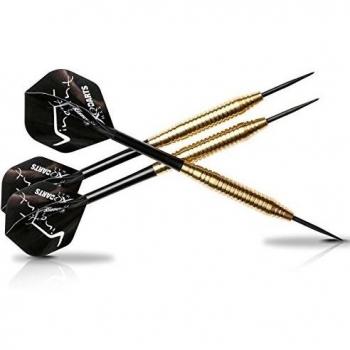 XQ MAX Dardos Unisex Vincent Van Der Voort barriles de latón Punta de 3 Piezas Dartset, Azul