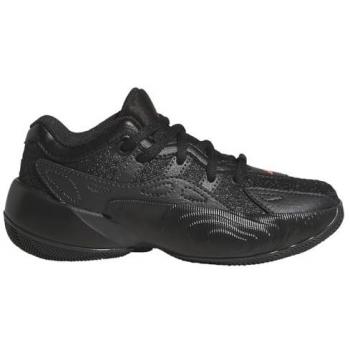 Zapatillas de baloncesto adidas Trae Unlimited para niños en negro y rojo