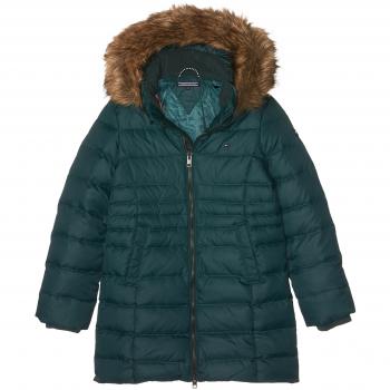 Tommy Hilfiger AME Thkg DG Basic Down Coat, Chaqueta para Niñas, Verde