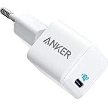 Anker Cargador Nano para iPhone, 20 W, PIQ 3.0, cargador compacto, PowerPort III, fuente de alimentación USB-C para iPhone 12/12 Mini/12 Pro/12 Pro Max, Galaxy, Pixel 4/3, iPad Pro, AirPods Pro, y más
